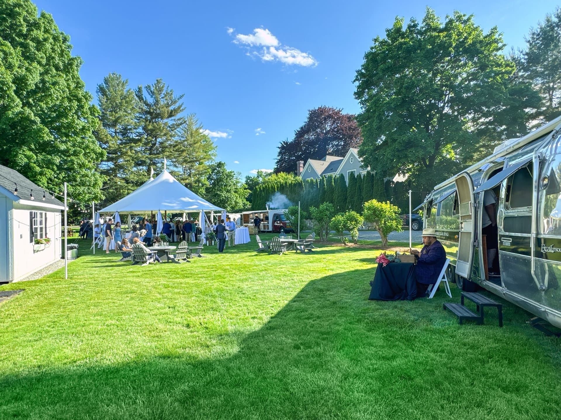 Outdoor event on West Lane Inn grounds